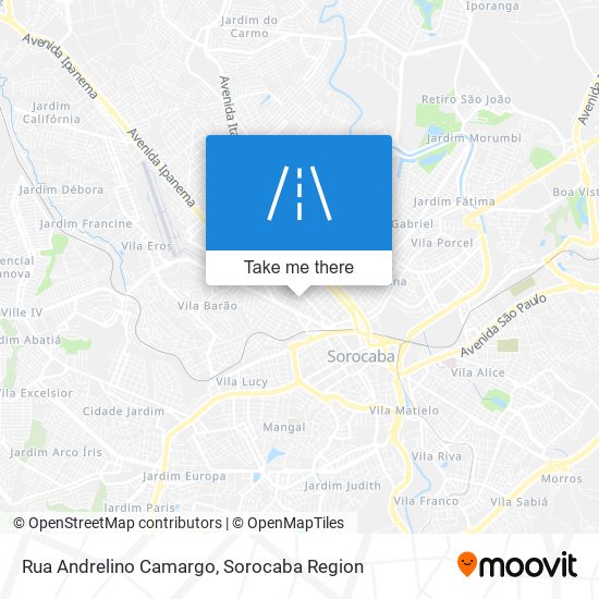 Rua Andrelino Camargo map
