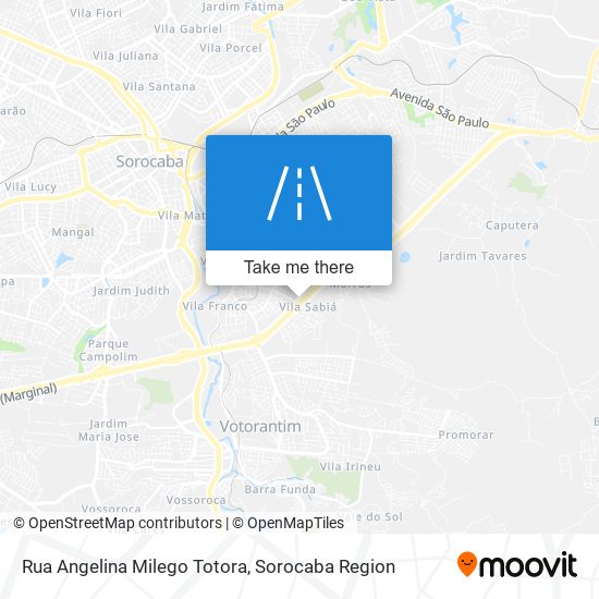 Rua Angelina Milego Totora map