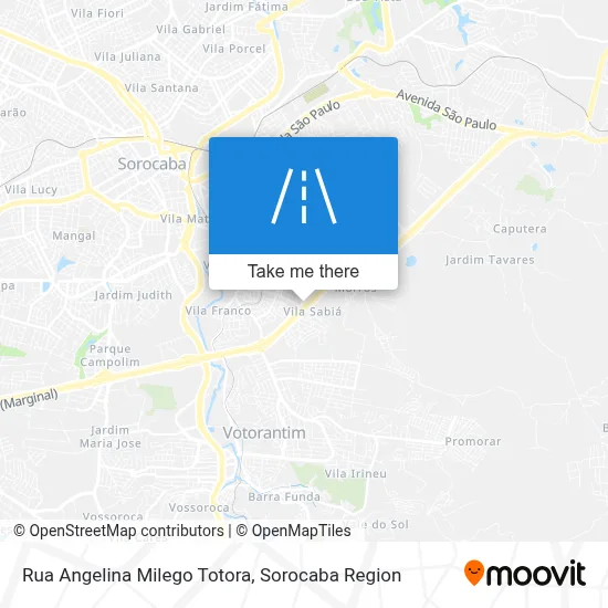 Rua Angelina Milego Totora map