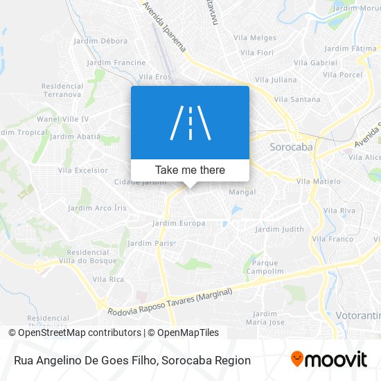 Mapa Rua Angelino De Goes Filho