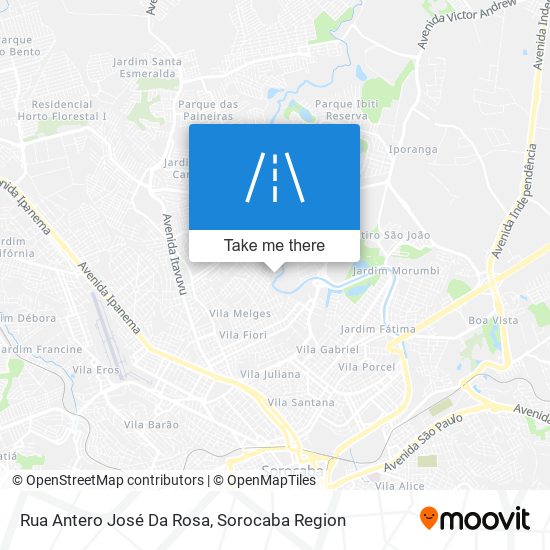 Rua Antero José Da Rosa map