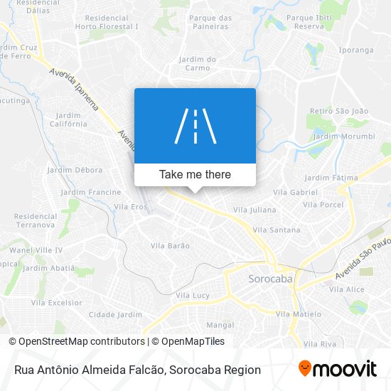 Mapa Rua Antônio Almeida Falcão