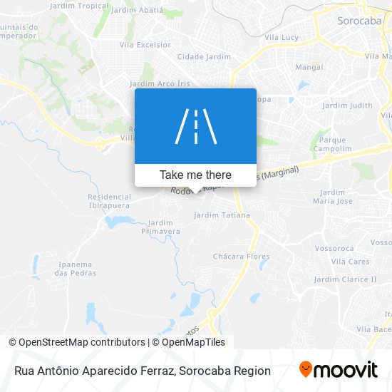 Rua Antônio Aparecido Ferraz map