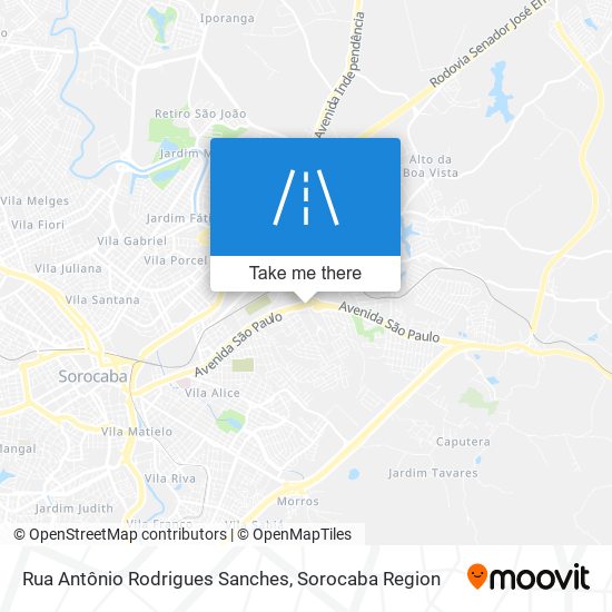 Rua Antônio Rodrigues Sanches map