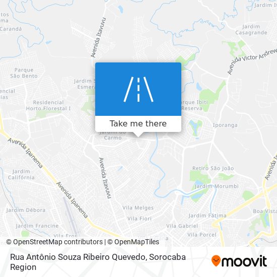 Rua Antônio Souza Ribeiro Quevedo map