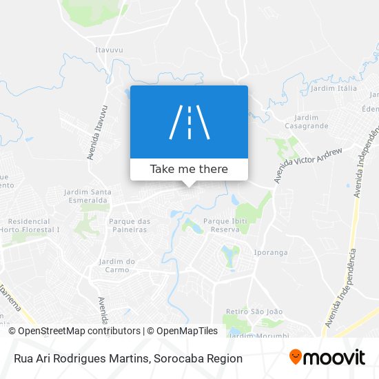 Mapa Rua Ari Rodrigues Martins