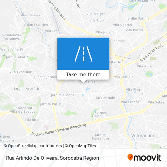 Rua Arlindo De Oliveira map