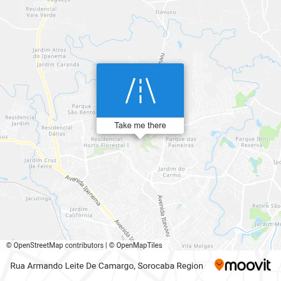 Rua Armando Leite De Camargo map