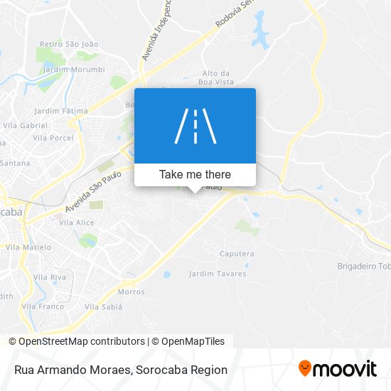 Mapa Rua Armando Moraes
