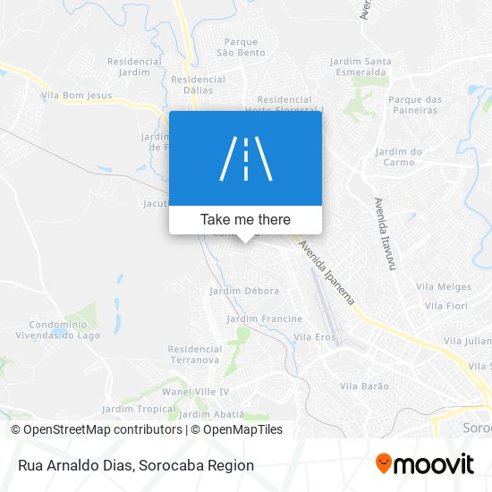 Mapa Rua Arnaldo Dias