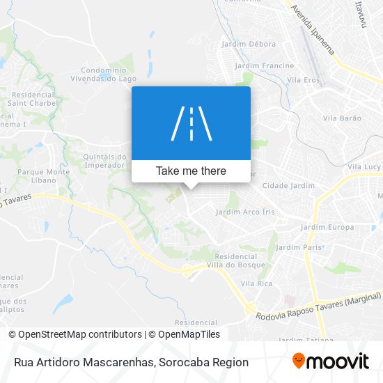 Rua Artidoro Mascarenhas map