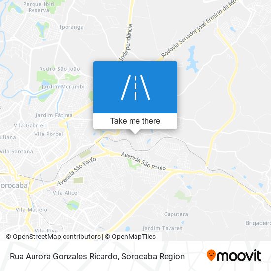 Rua Aurora Gonzales Ricardo map
