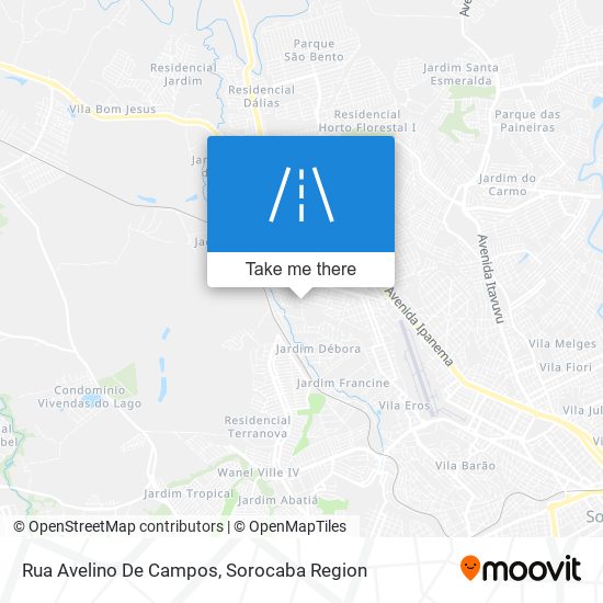 Rua Avelino De Campos map