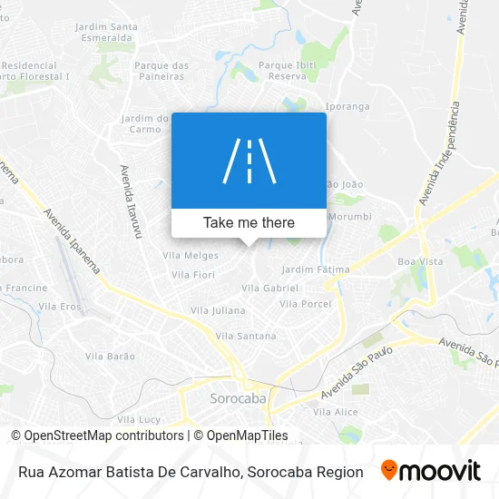 Rua Azomar Batista De Carvalho map