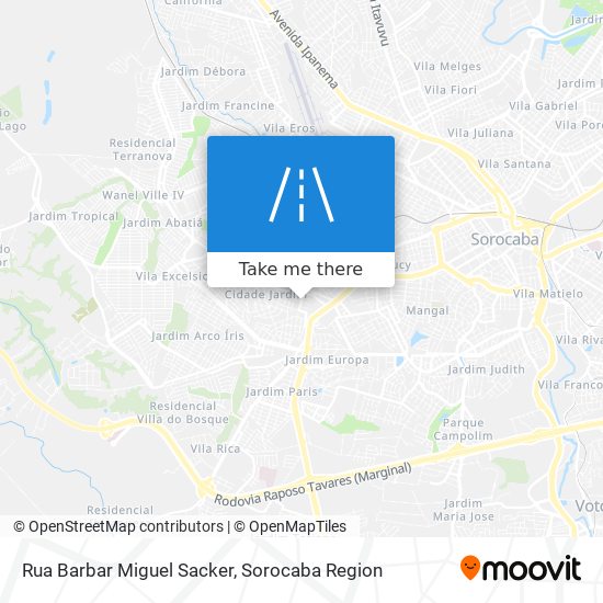 Rua Barbar Miguel Sacker map