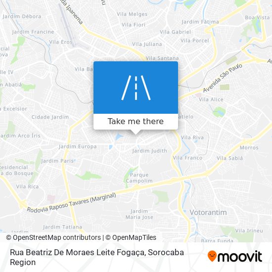 Rua Beatriz De Moraes Leite Fogaça map