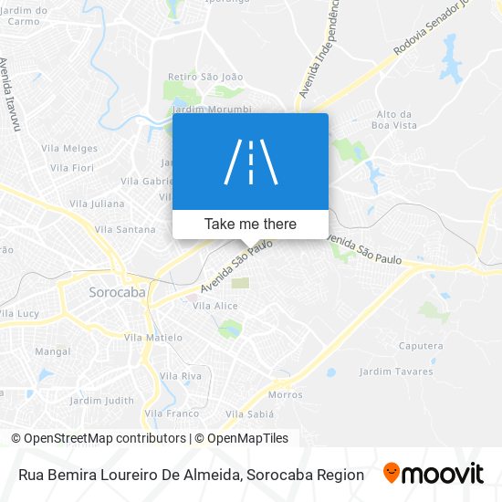 Rua Bemira Loureiro De Almeida map