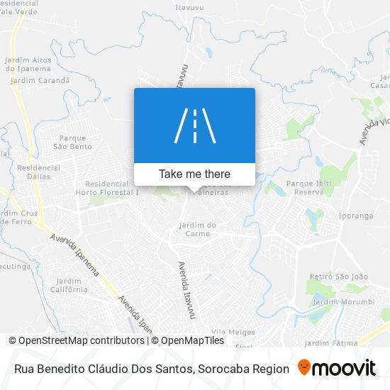 Rua Benedito Cláudio Dos Santos map