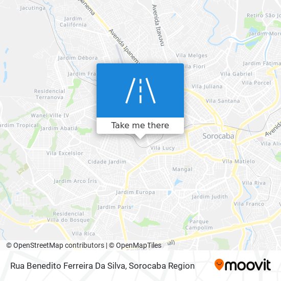 Rua Benedito Ferreira Da Silva map