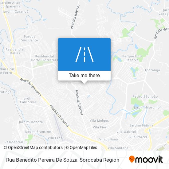 Rua Benedito Pereira De Souza map