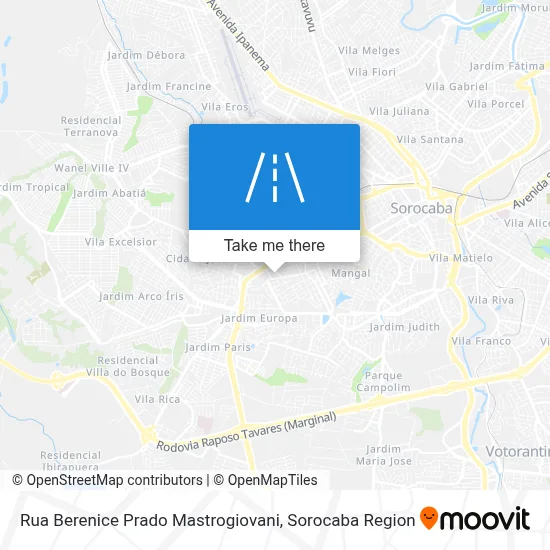 Rua Berenice Prado Mastrogiovani map
