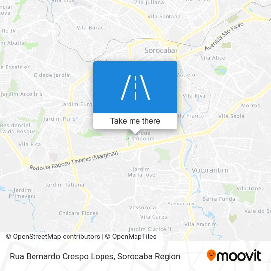 Rua Bernardo Crespo Lopes map
