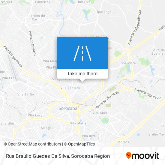 Mapa Rua Braulio Guedes Da Silva