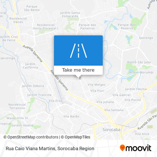 Mapa Rua Caio Viana Martins