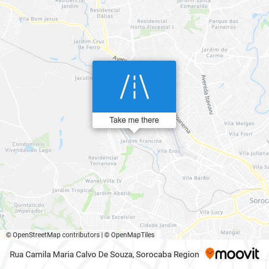 Rua Camila Maria Calvo De Souza map