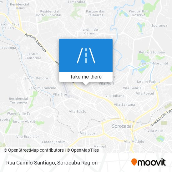 Mapa Rua Camilo Santiago