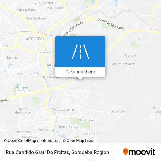 Rua Candido Grari De Freitas map