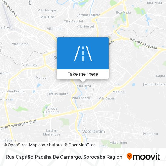 Rua Capitão Padilha De Camargo map