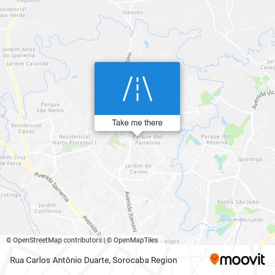 Rua Carlos Antônio Duarte map