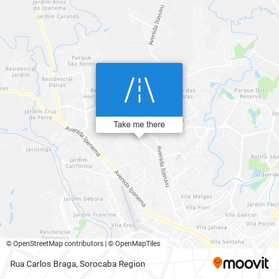 Mapa Rua Carlos Braga