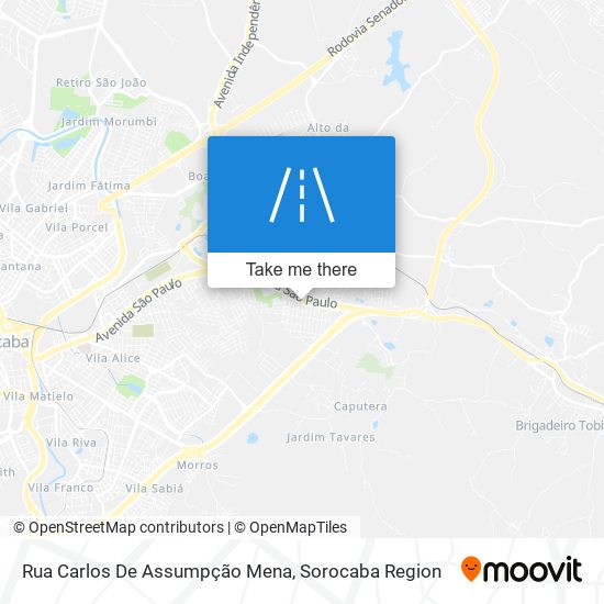 Rua Carlos De Assumpção Mena map