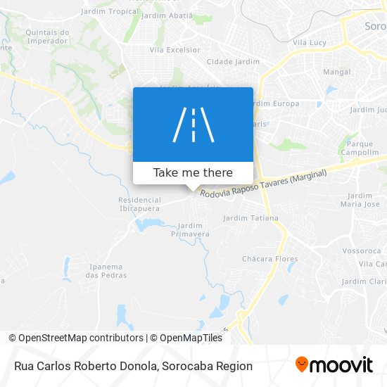 Mapa Rua Carlos Roberto Donola