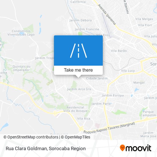 Mapa Rua Clara Goldman