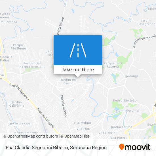 Rua Claudia Segnorini Ribeiro map