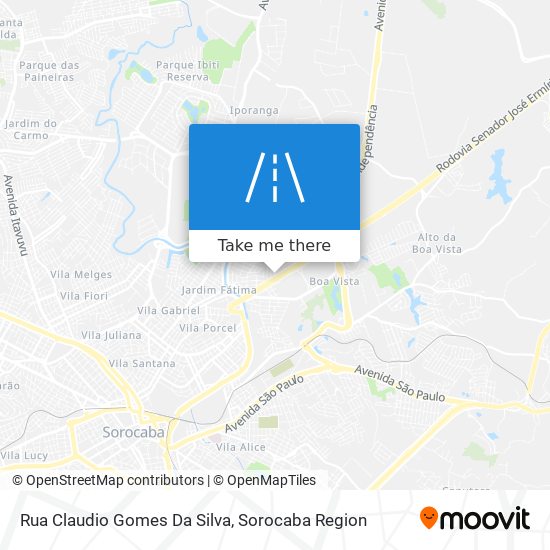 Rua Claudio Gomes Da Silva map