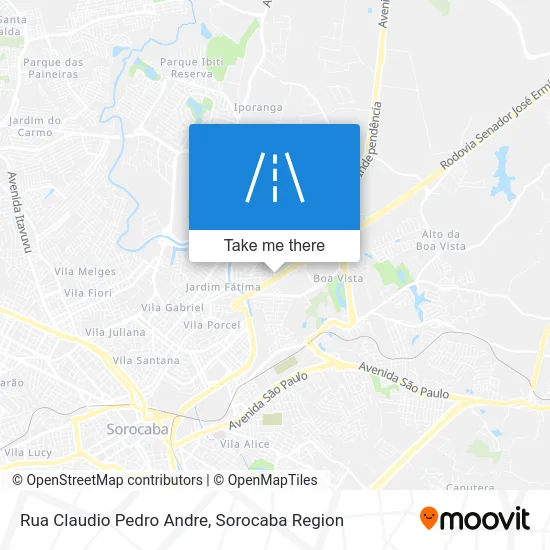 Rua Claudio Pedro Andre map