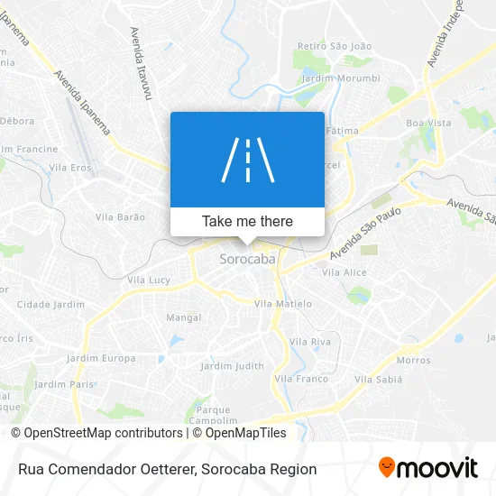 Rua Comendador Oetterer map