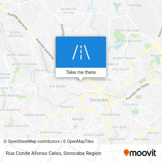 Rua Conde Afonso Celso map