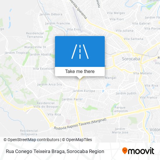 Rua Conego Teixeira Braga map