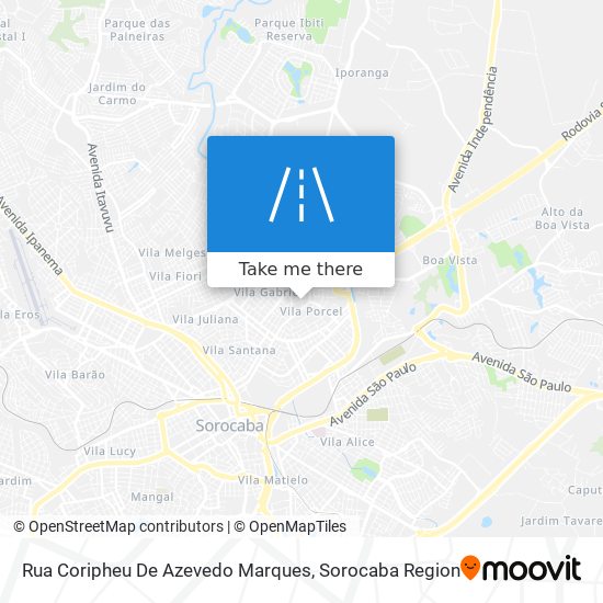 Rua Coripheu De Azevedo Marques map