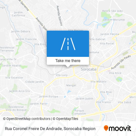 Mapa Rua Coronel Freire De Andrade