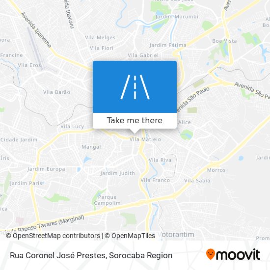 Rua Coronel José Prestes map