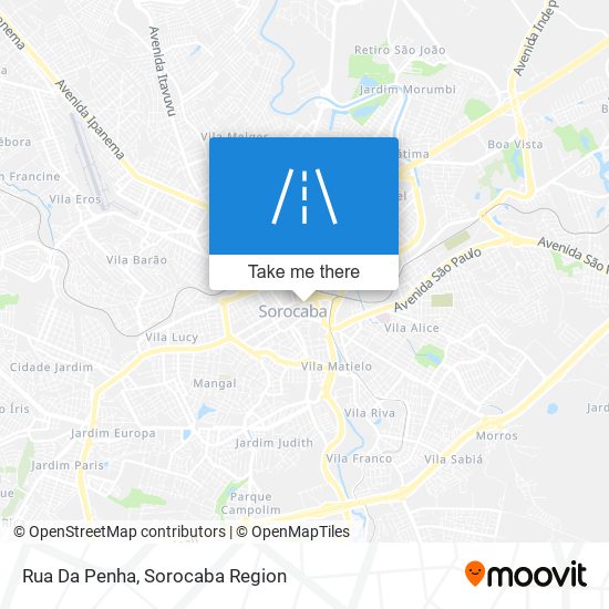 Rua Da Penha map