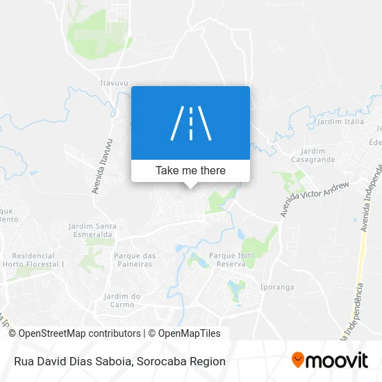 Rua David Dias Saboia map