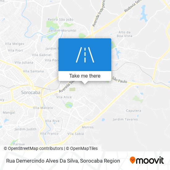 Mapa Rua Demercindo Alves Da Silva