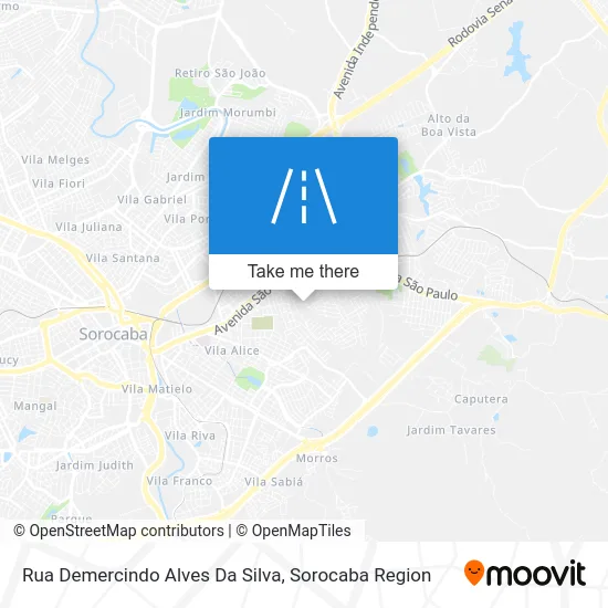 Rua Demercindo Alves Da Silva map